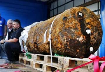 The 1.4 tonne British bomb was found on a building site last Wednesday.