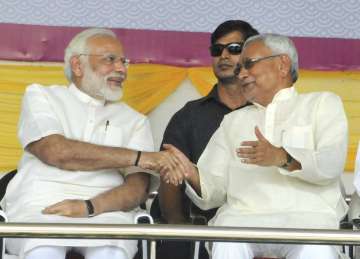 Nitish Kumar and PM Modi