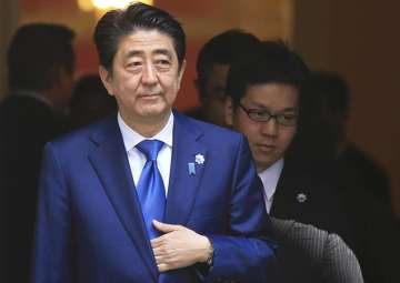 File pic of Japan PM Shinzo Abe