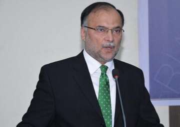 File pic of Pakistan's Interior Minister Ahsan Iqbal