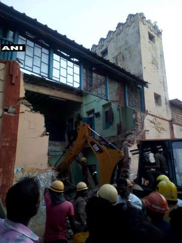 Building collapse in Nagapattinam.