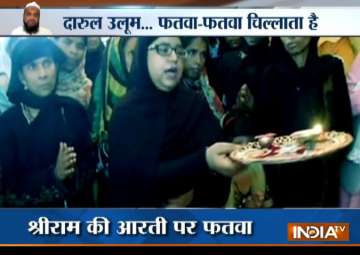 Darul Uloom Deoband issues fatwa against Muslim women who performed aarti on Diwali 