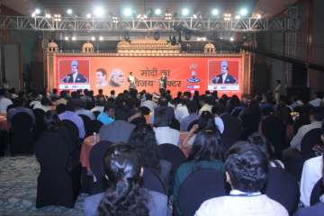 India TV's flagship election mega conclave Chunav Manch was held at Gujarat's Ahmedabad.