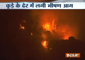 Fire at Ghazipur landfill in east Delhi, none injured