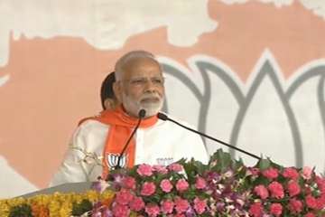 Prime Minister Narendra Modi in Gandhinagar