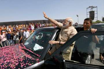 Prime Minister Narendra Modi in Vadnagar