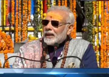 PM Narendra Modi is addressing gathering at Kedarnath.