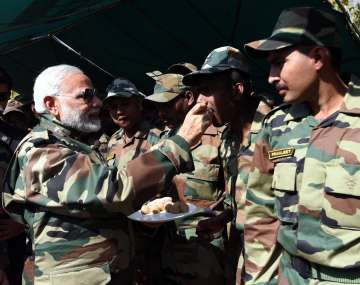 PM Modi celebrates Diwali with security forces in Gurez Sector in Jammu and Kashmir