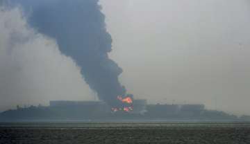 Butcher Island oil fire