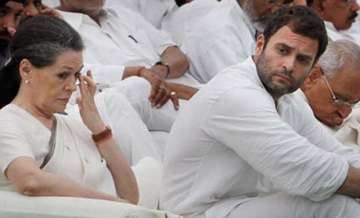 Sonia Gandhi with son Rahul