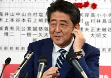 File pic of Japan Prime Minister Shinzo Abe