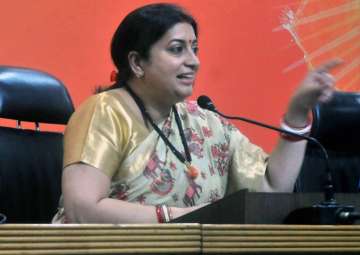 File pic of Smriti Irani 