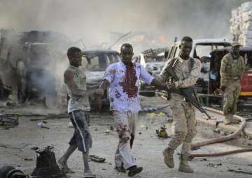 Huge blast rocks Somalia’s capital; police say 20 killed