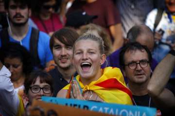 Pro-independence demonstrators