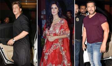 Salman Khan SRK Katrina in Arpita Khan Diwali bash