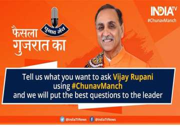 #ChunavManch: Ask your questions to Gujarat CM Vijay Rupani on upcoming assembly elections