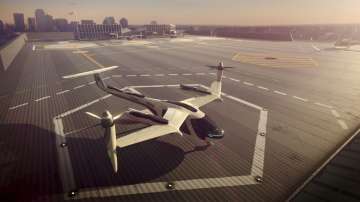 Uber posted a 100-second-long video clip advertising the flying taxi project named "Elevate".