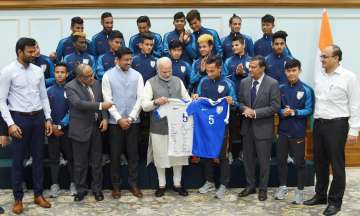PM Modi, India U-17 squad