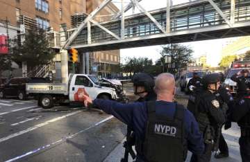 Six killed, several injured as motorist drives vehicle into New York City bike path, attacker held