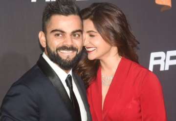 Indian Cricket Team captain Virat Kohli with actress girlfriend Anushka Sharma at Indian Sports Honours