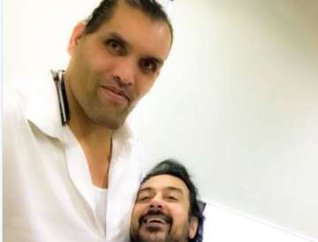 Adnan Sami and The Great Khali