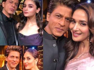 Shah Rukh Khan with Alia Bhatt, Madhuri Dixit and Kareena Kapoor Khan