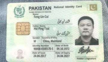 The photograph of the Chinese national's Pakistani identity card that has taken social media by storm in the Muslim nation.