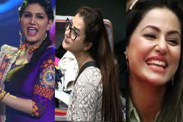 Sapna Choudhary, Hina Khan, Shilpa Shinde, Bigg Boss 11