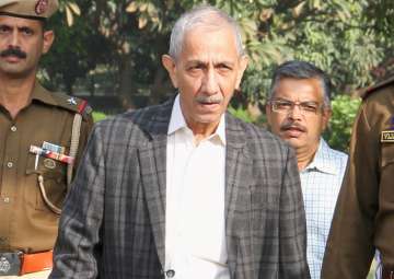 Centre's special representative for Kashmir Dineshwar Sharma on his way for a meeting with various delegations in Jammu on Friday