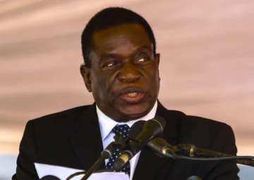 File pic of Emmerson Mnangagwa