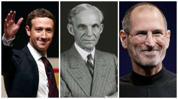 Mark Zuckerberg, Henry Ford, Steve Jobs
