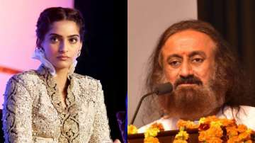 Sonam Kapoor and Sri Sri Ravi Shankar