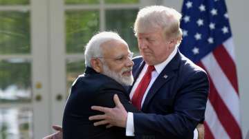 PM Narendra Modi with US President Donald Trump.