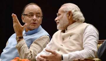 File pic of Finance Minister Arun Jaitley with Prime Minister Narendra Modi.