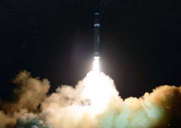 File pic - North Korea launches Hwasong-15 -- nuclear-capable intercontinental ballistic missile, on Wednesday