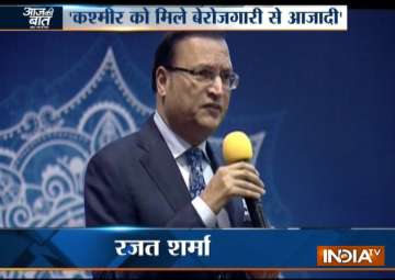 At Sri Sri’s event, Rajat Sharma calls for restoring peace and tranquillity in J&K
