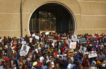 Supporters of Emmerson Mnangagwa 