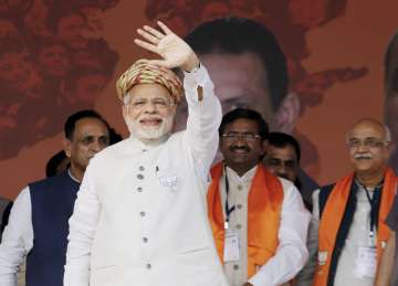 PM Modi says Congress trying to divide society, mocks party over president's poll