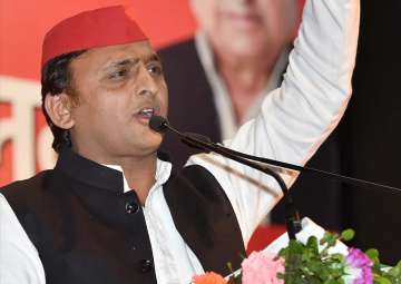 Akhilesh Yadav while addressing a gathering during a function in Kolkata on Saturday