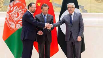 Foreign Ministers of Pakistan, Afghanistan and China at the China-Afghanistan-Pakistan dialogue in Beijing 
