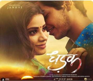 Jahnvi Kapoor, Ishaan Khatter, Dhadak poster