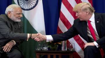 File photo of PM Narendra Modi with US President Donald Trump.