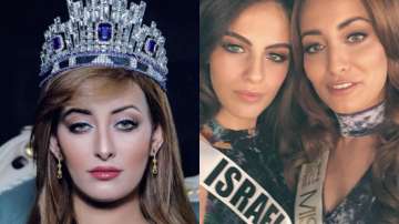 Miss Iraq Sarah Idan with Miss Israel Adar Gandelsman