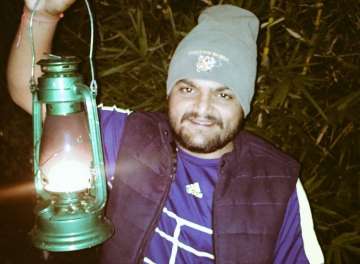 Patel recently shared a picture of himself holding a lantern on the microblogging site.