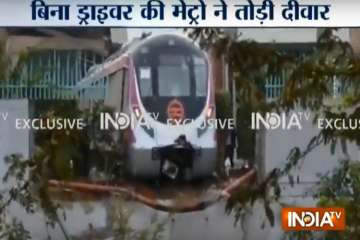 ‘Driverless’ Delhi Metro train rams into wall at Kalindi Kunj during trial run