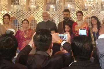 PM Modi attends Virat-Anushka wedding reception, showers blessings on newlyweds