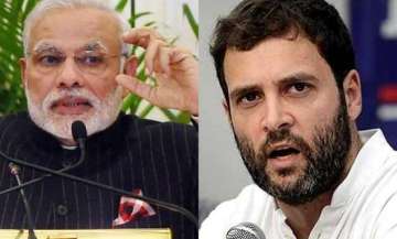 PM Narendra Modi and Congress president-designate Rahul Gandhi.