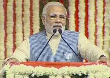 PM Modi addresses public meeting in Ahmedabad 