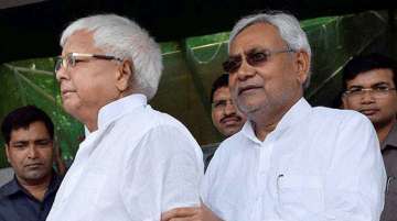 File photo of RJD chief Lalu Yadav and Bihar Chief Minister Nitish Kumar.