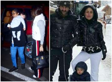 Taimur enjoys first snowfall in Switzerland